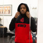 Black and Red 2 Tone Hoodie